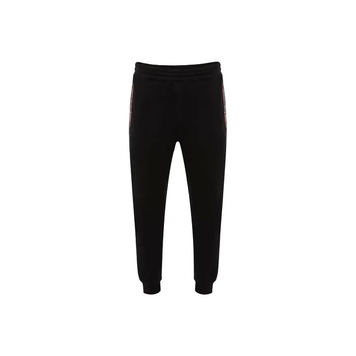 Alexander McQueen Logo Tape Straight Leg Pants