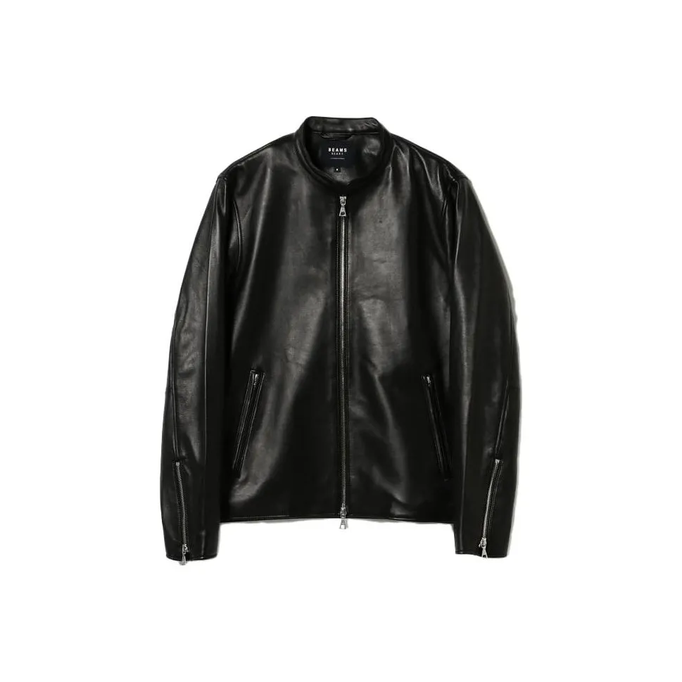 BEAMS совместный бренд Мужские кожаные куртки