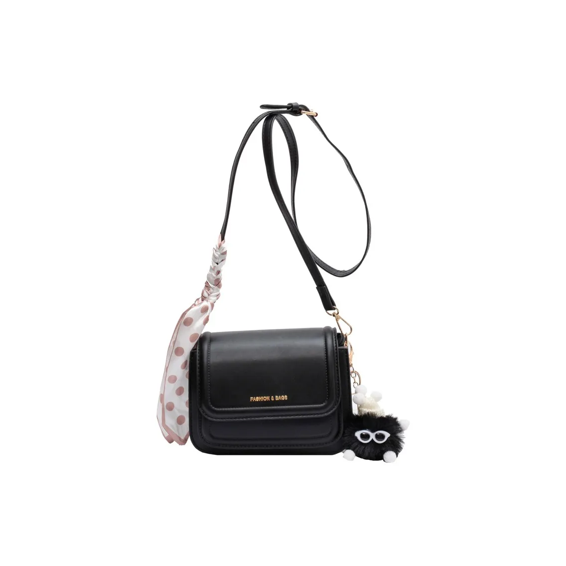 Worm's Home ПУ (полиуретан) Сумка через плечо Женская Белая Черная Кофейная