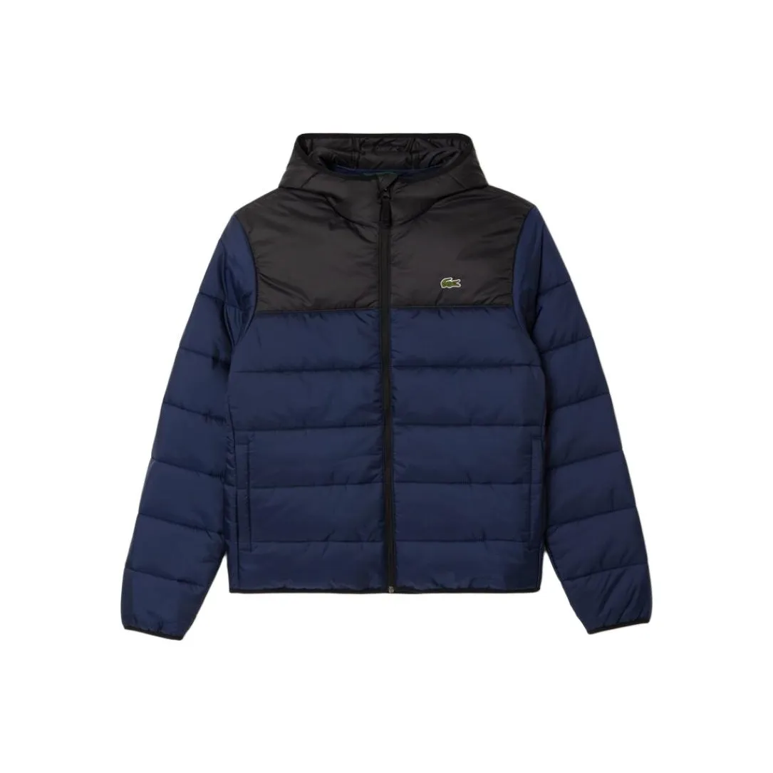 LACOSTE Хлопковый пуховик Мужской Морской синий