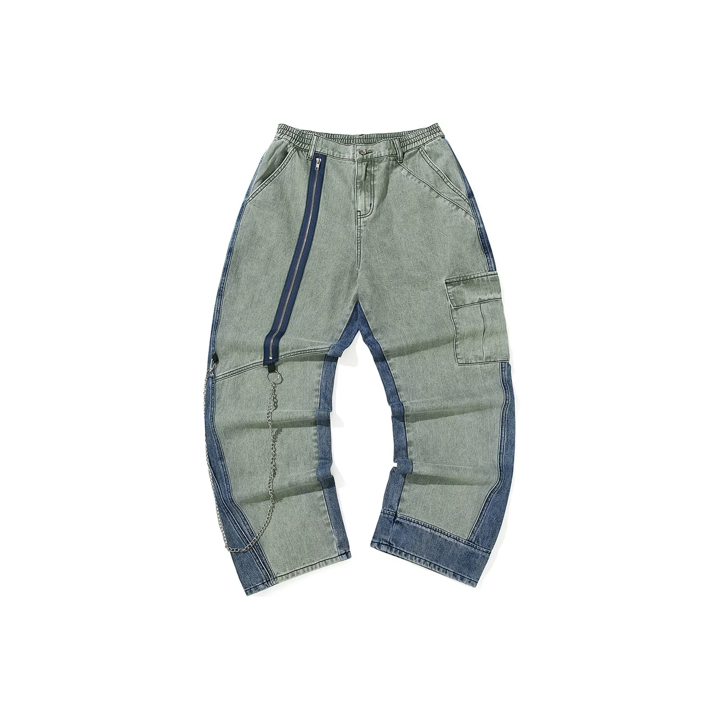 GENANX Армейский зеленый Унисекс Джинсы