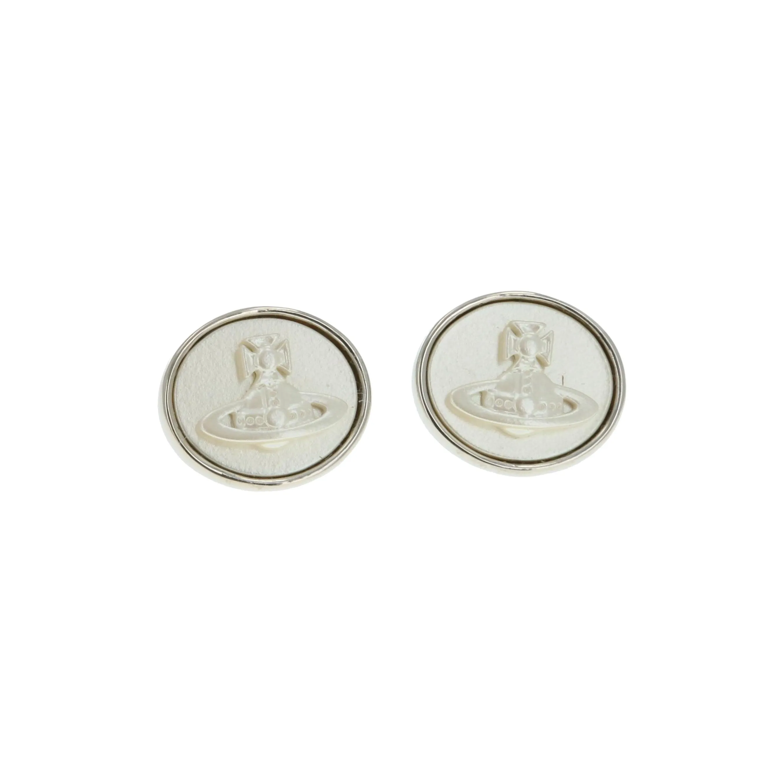 Vivienne Westwood Brass Earrings Women's White