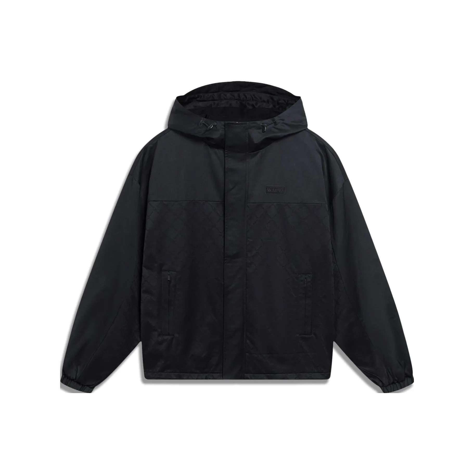 Лайнер Тренчкот Мужской Черный Жаккард С принтом по всей поверхности Черный