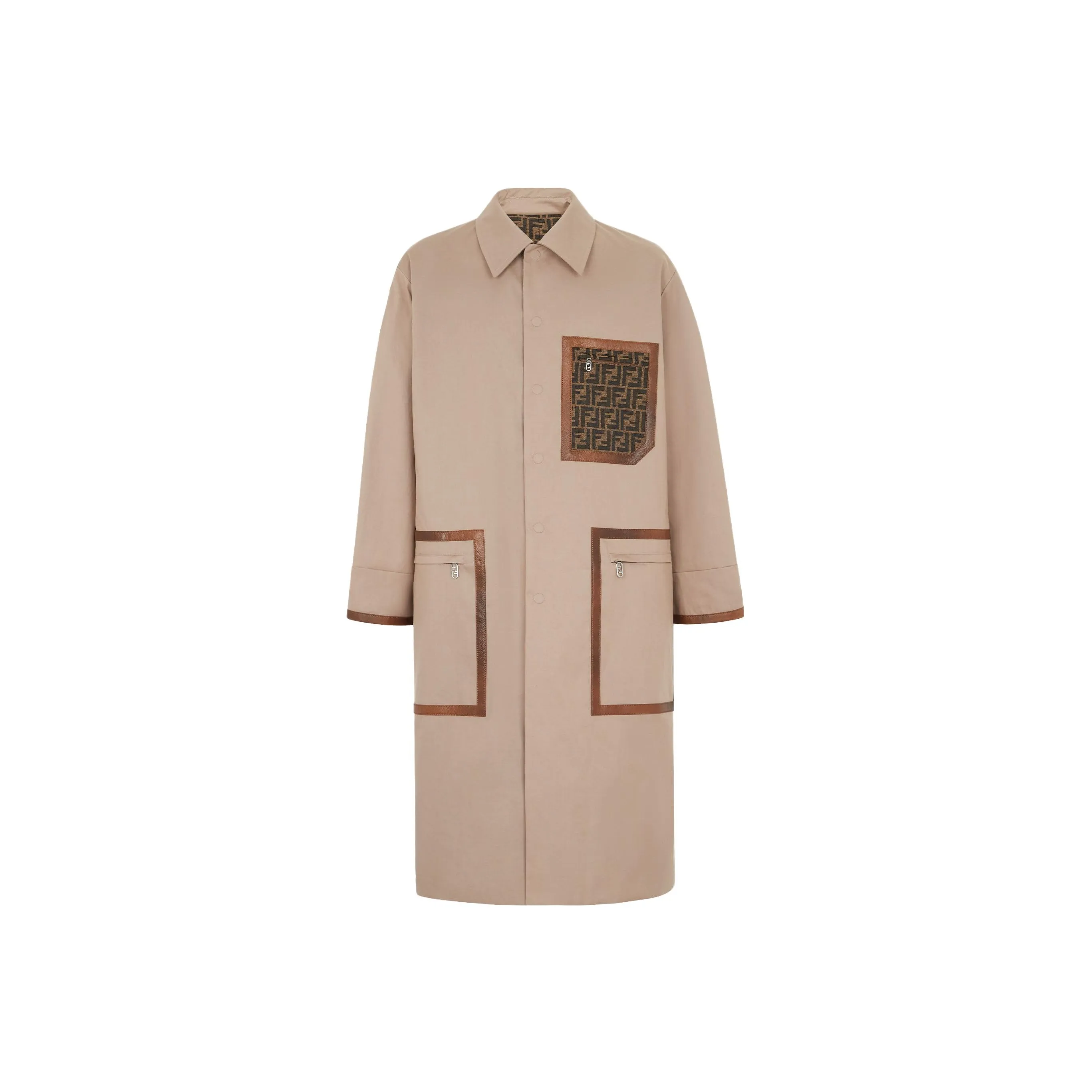 FENDI Button up Mid length Trench Coat