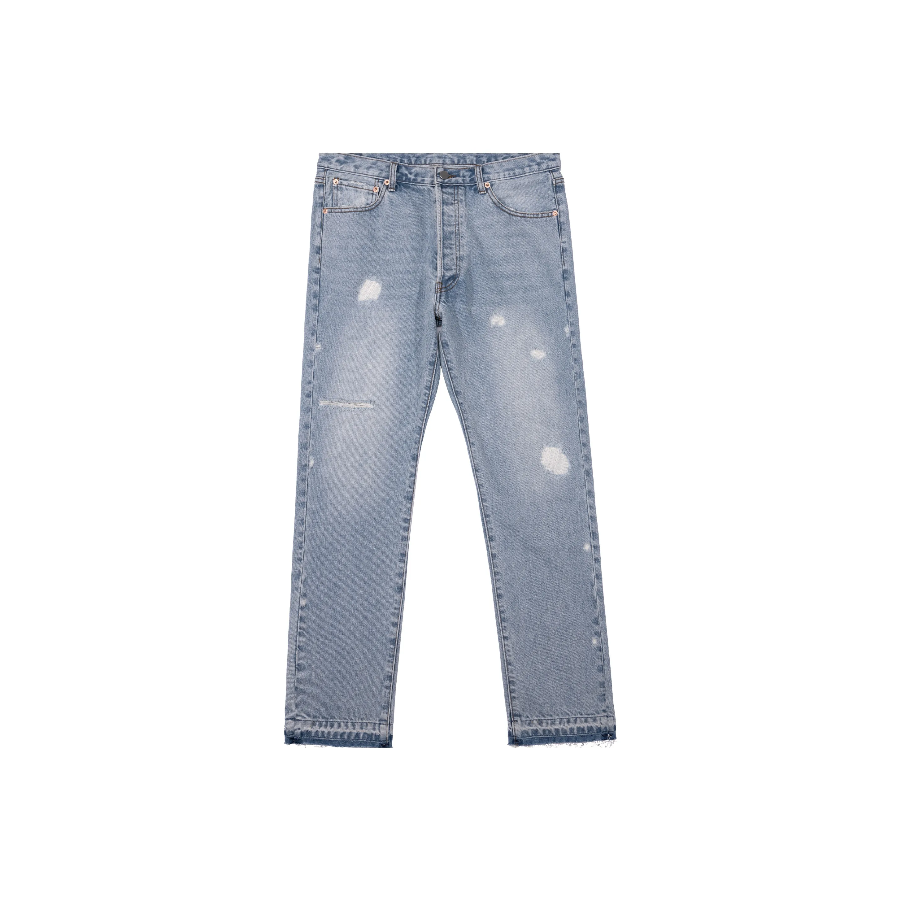 AFGK SS22 Ripped Pants Jeans Unisex Blue