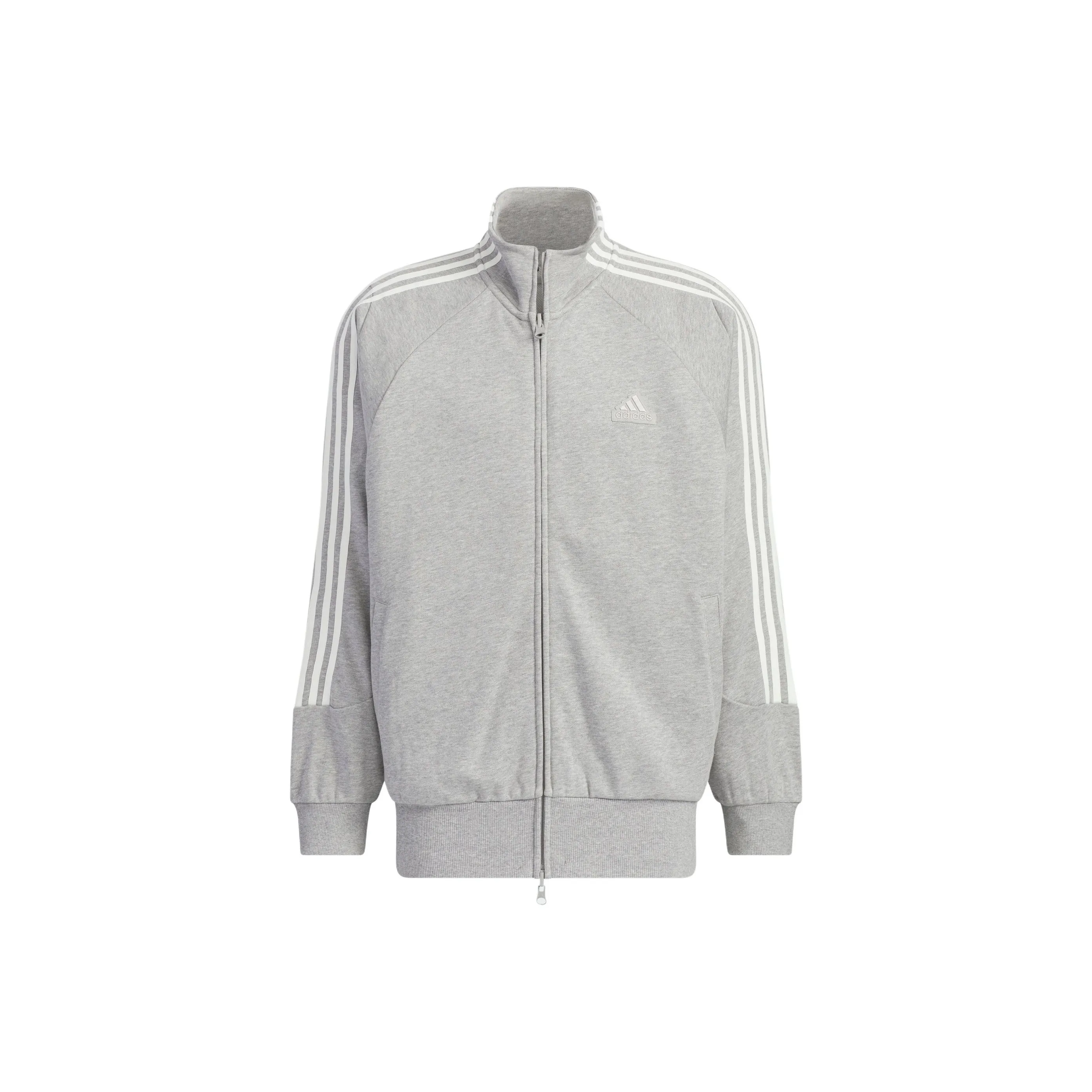 Adidas 3 Stripes KNIT TRACK TOP Куртки Пальто Унисекс Средний Фотиния Серый