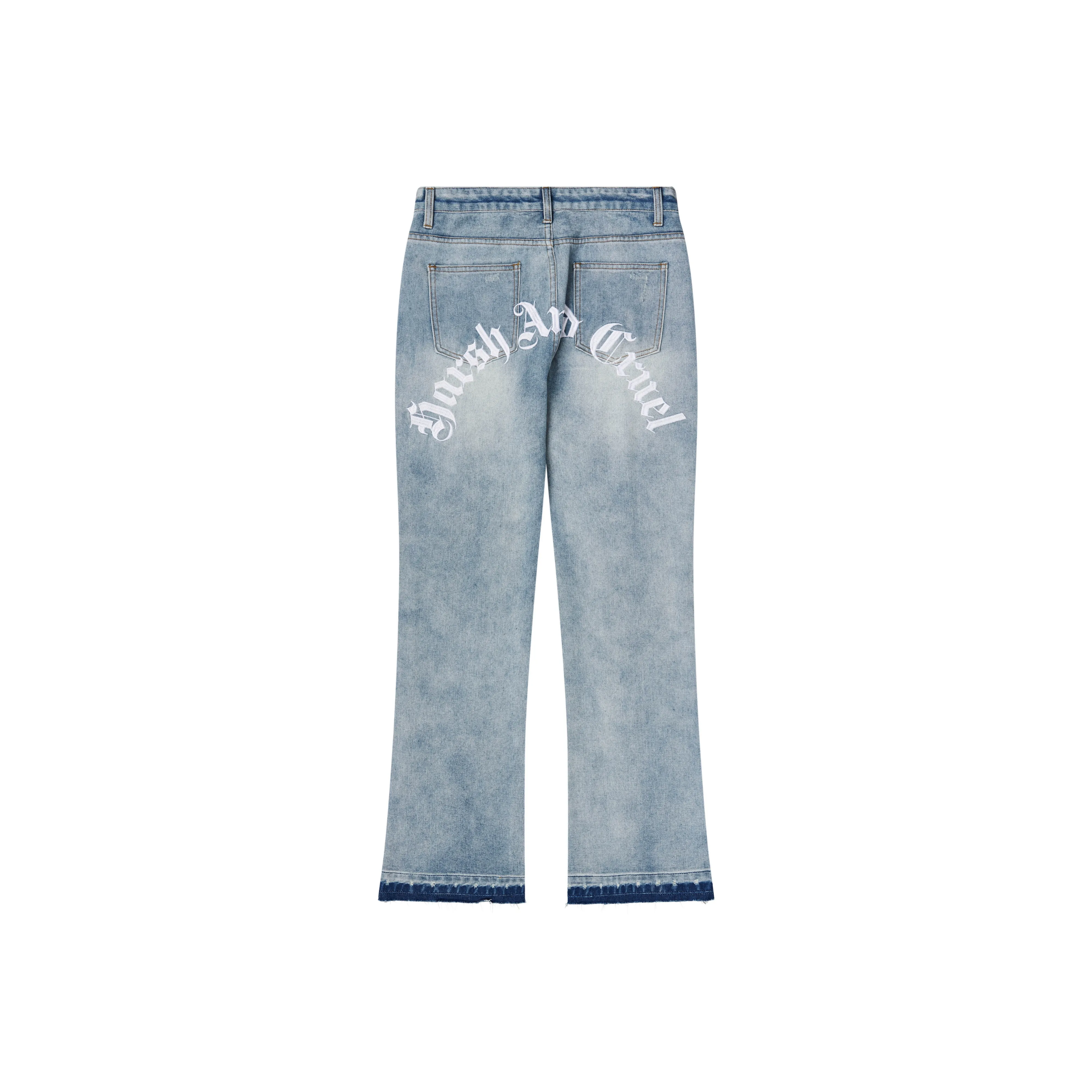 HARSH AND CRUEL Flared Pants Jeans Unisex