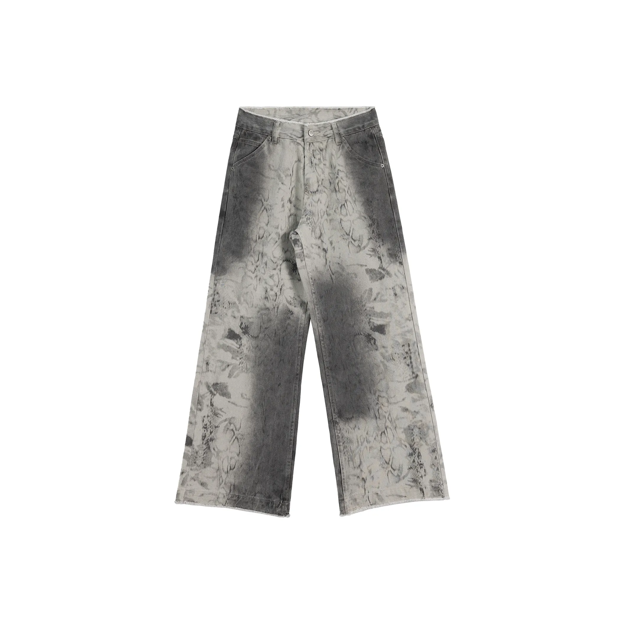 HEIYIXIANSHENG Джинсы Унисекс Light Серый