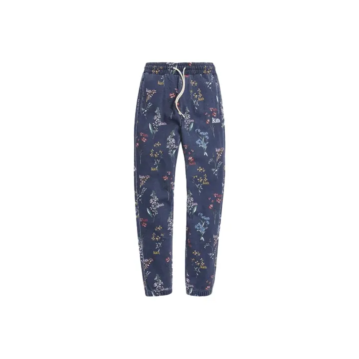 Kith Темно-синие Унисекс Повседневные Брюки