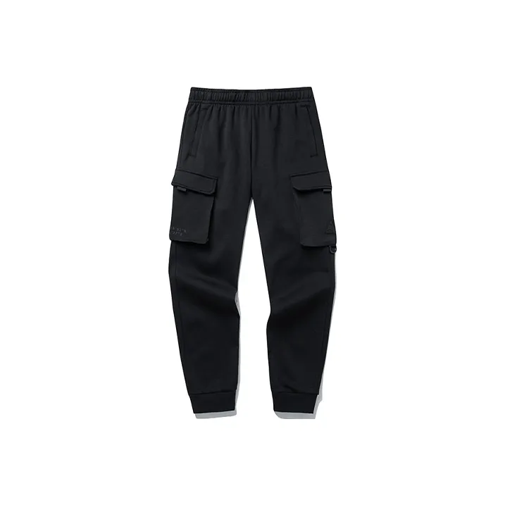 Anta Outdoor Collection Черные Мужские Вязаные Спортивные Штаны