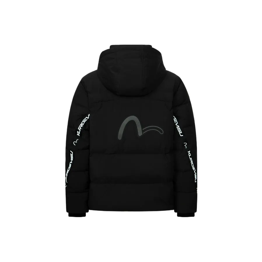 EVISU KURO 2024 Fall Winter Down Jacket Men's Black