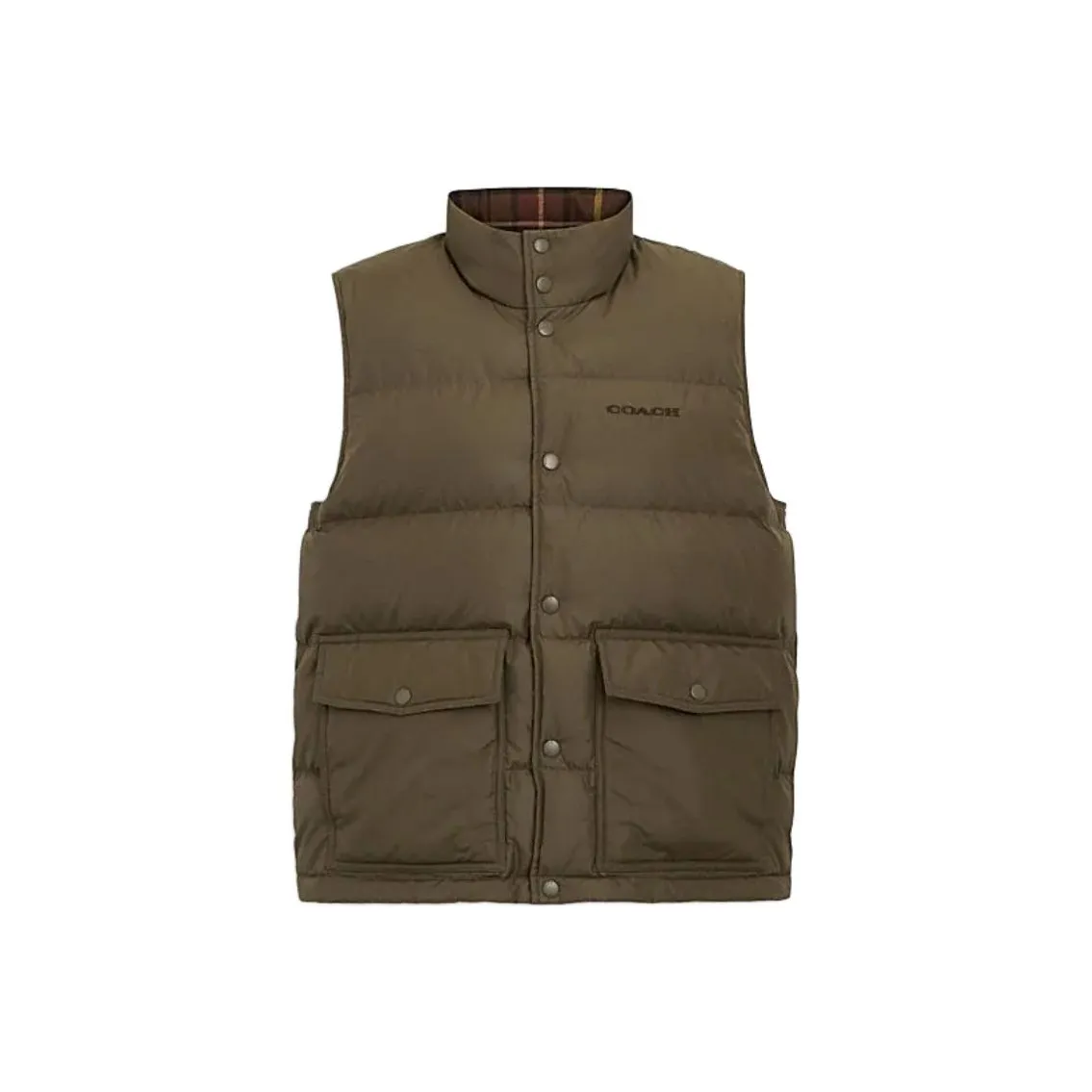 COACH SS24 Down Jacket Men's Dark Fern Green