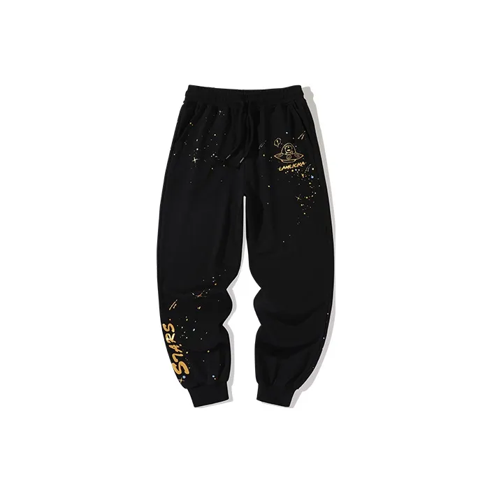 LAMLICKA Вязаные спортивные брюки унисекс черные