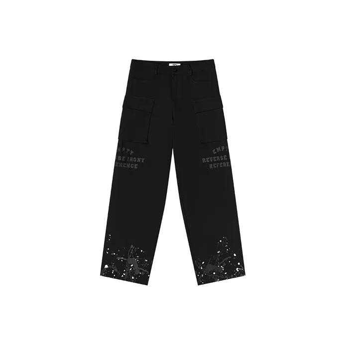 EMPTY REFERENCE Cargo Pants Unisex Black
