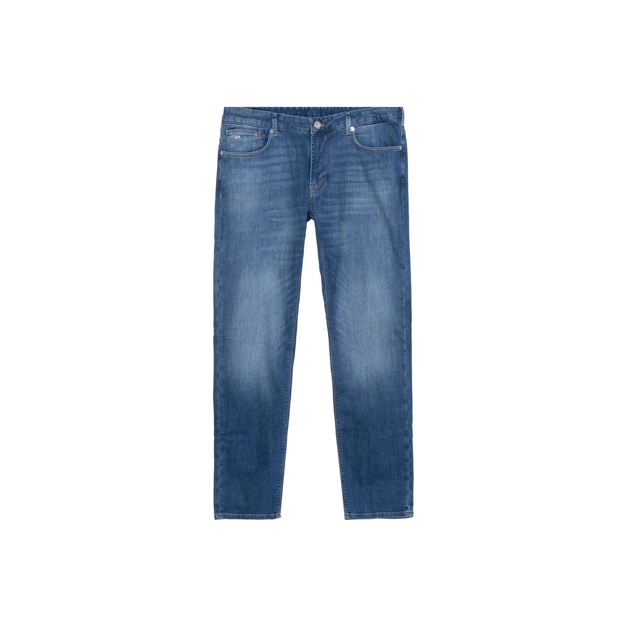 EMPORIO ARMANI SS23 Джинсы Мужские Джинсовый Синий