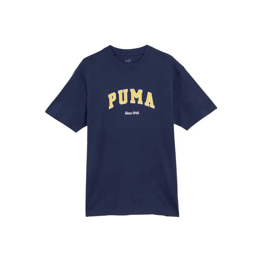 PUMA T Shirt Unisex Marine Blue