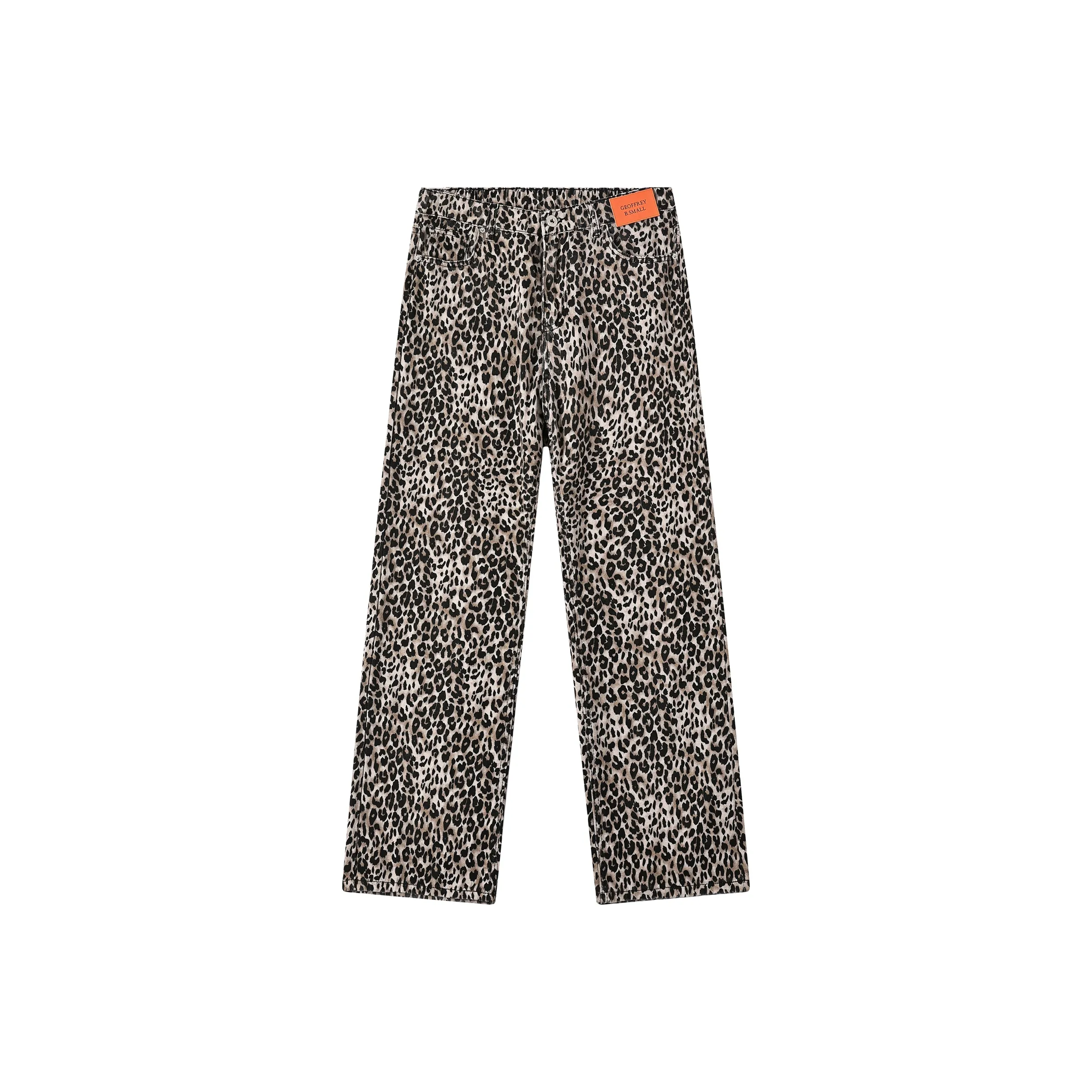 GEOFFREY B. SMALL Джинсы Унисекс Леопардовый принт