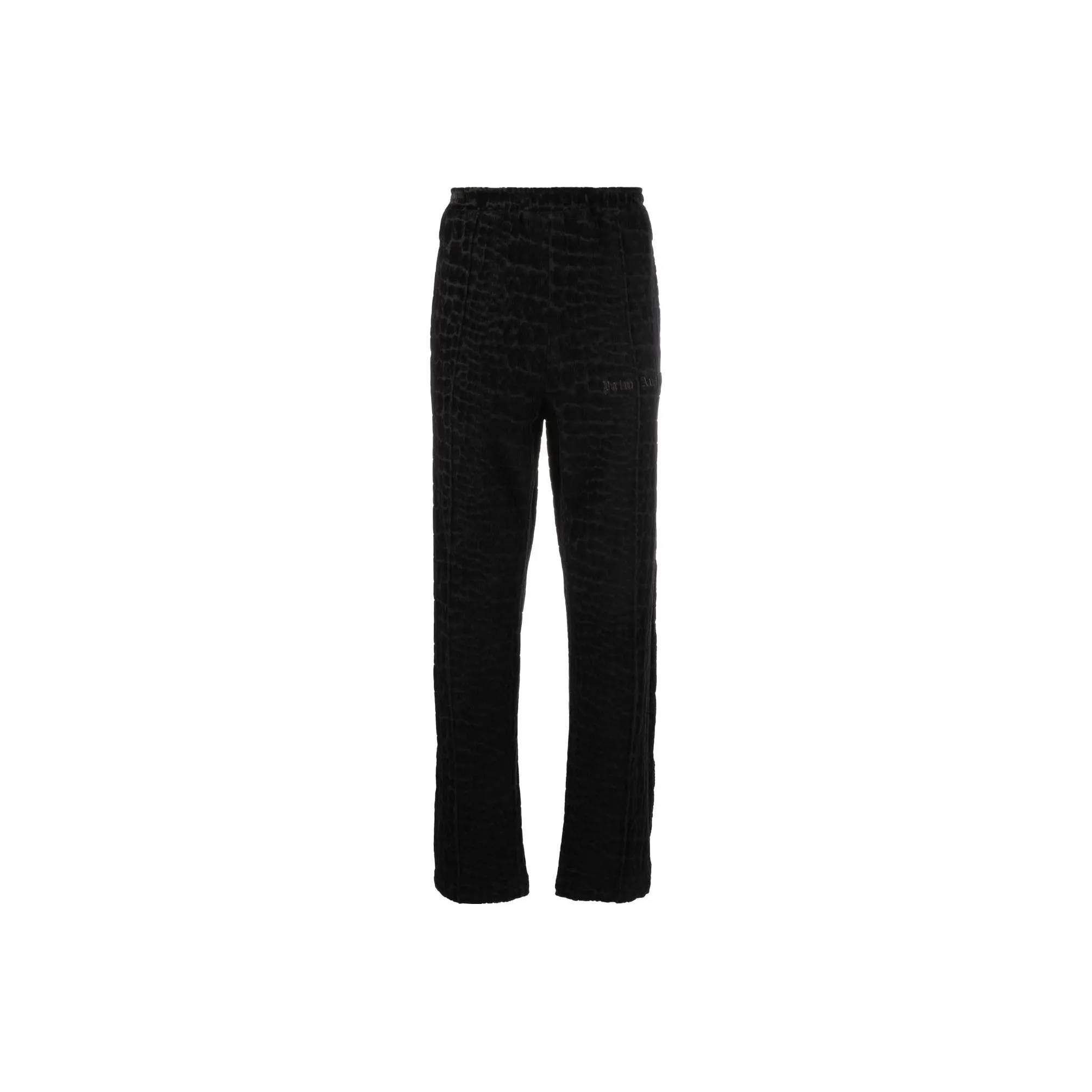 PALM ANGELS Logo Embroidered Velour Track Pants
