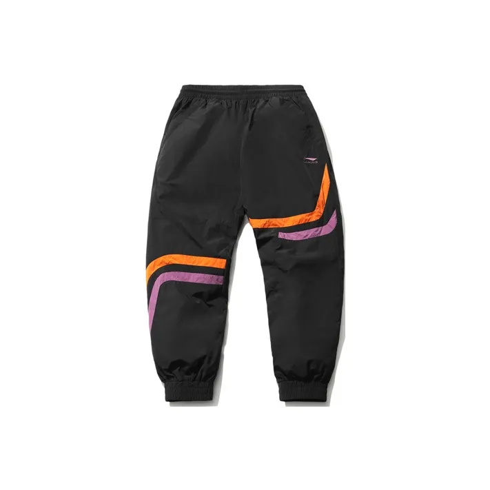 LiNing Sports Fashion Collection Knitted Sweatpants Men Black