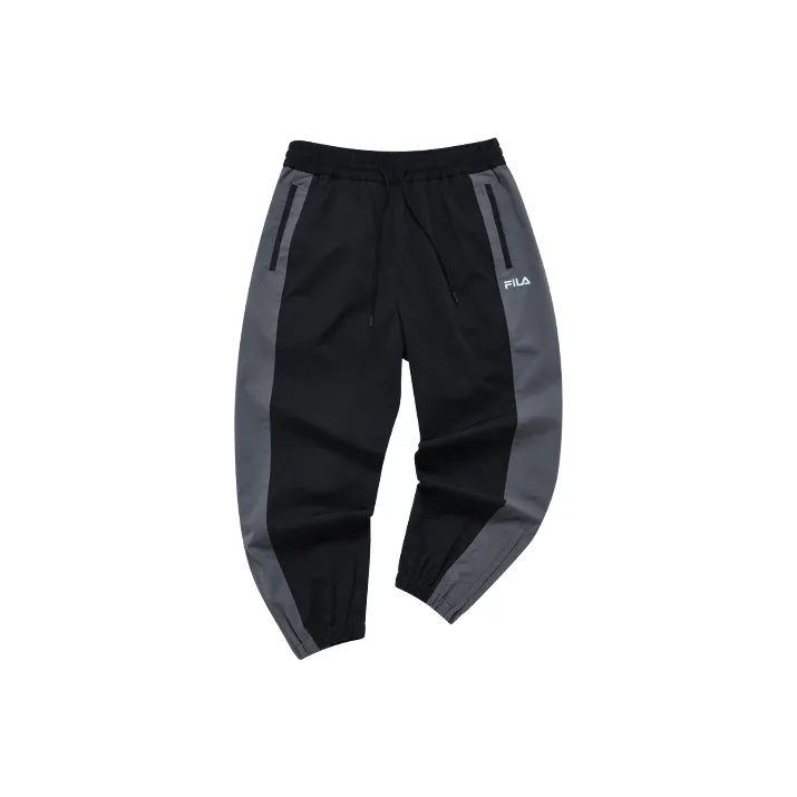 FILA FUSION Вязаные тренировочные брюки мужские темно-черный