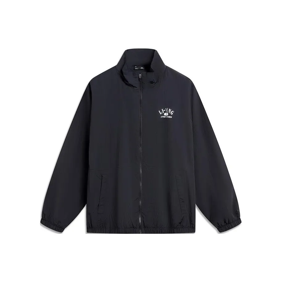 LiNing Lotus Leaf Trench Coat Unisex Black