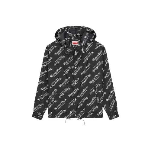 KENZO Черный Мужской Тренч