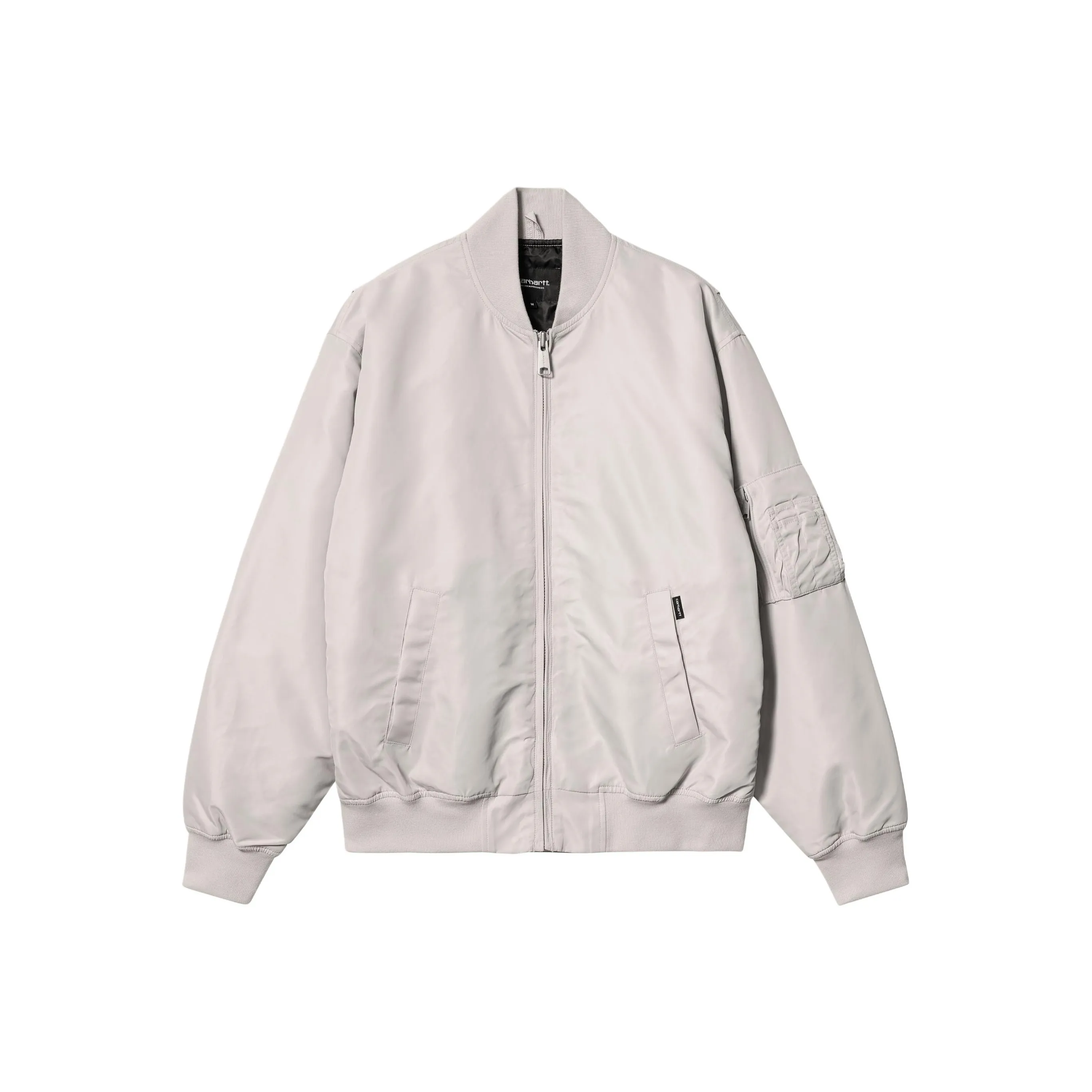 Carhartt WIP SS24 Otley Bomber Jacket Unisex Silver Gray
