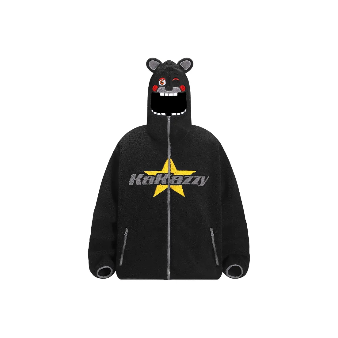 KAKAZZY Хлопковый пуховик унисекс черного цвета