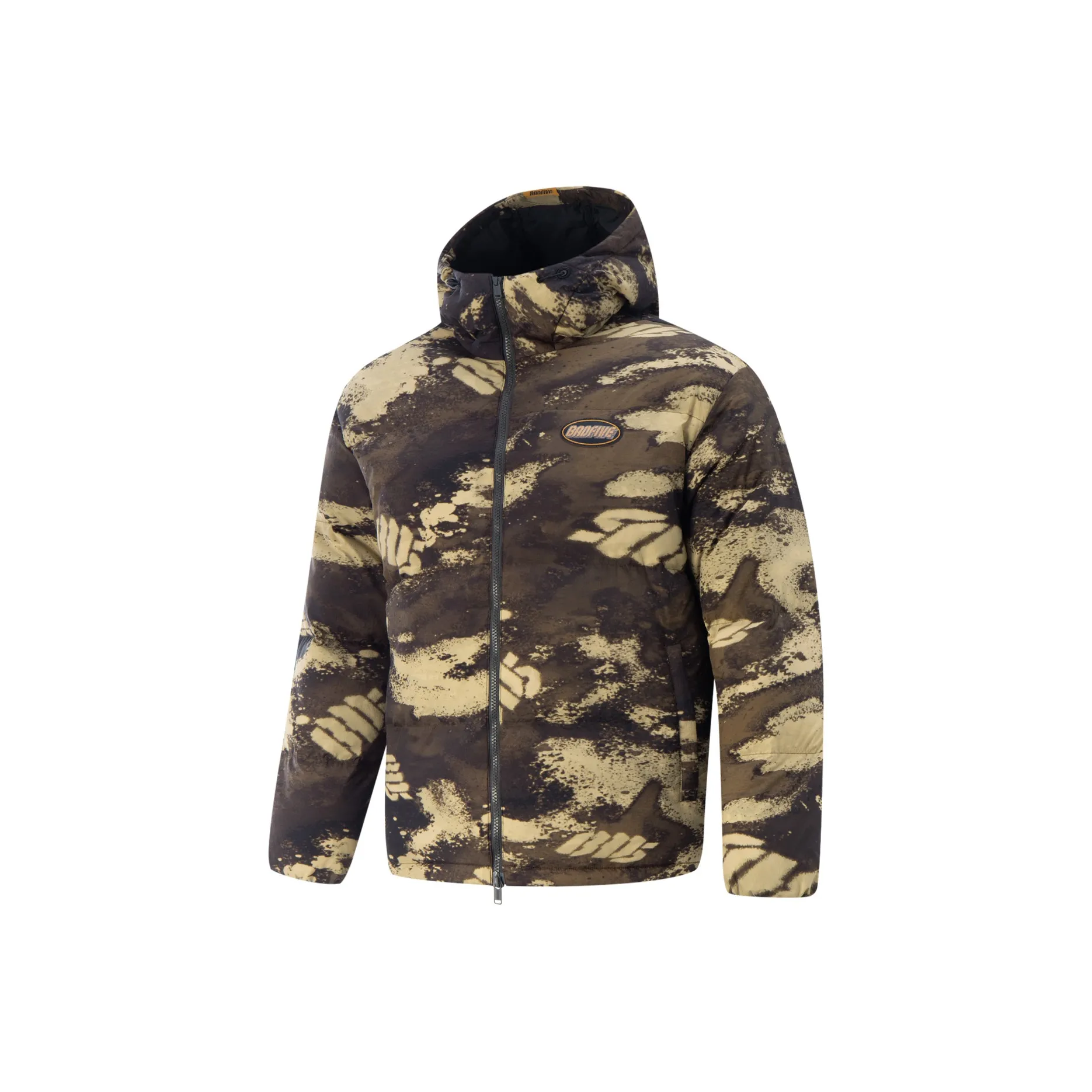LINING Badfive Пуховик Мужской Камуфляж С принтом по всей поверхности