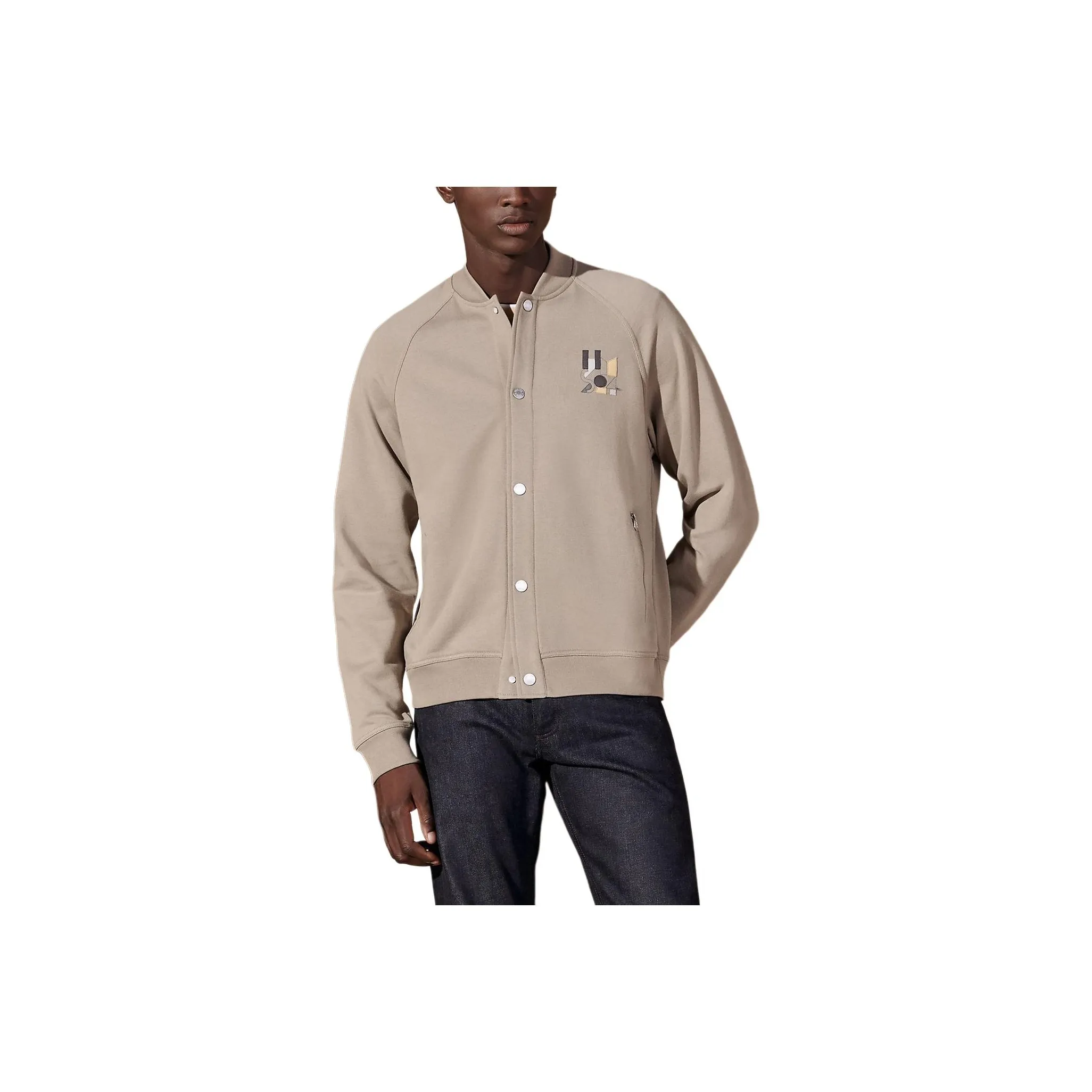 HERMES Jackets Coats Men's Sand Yellow