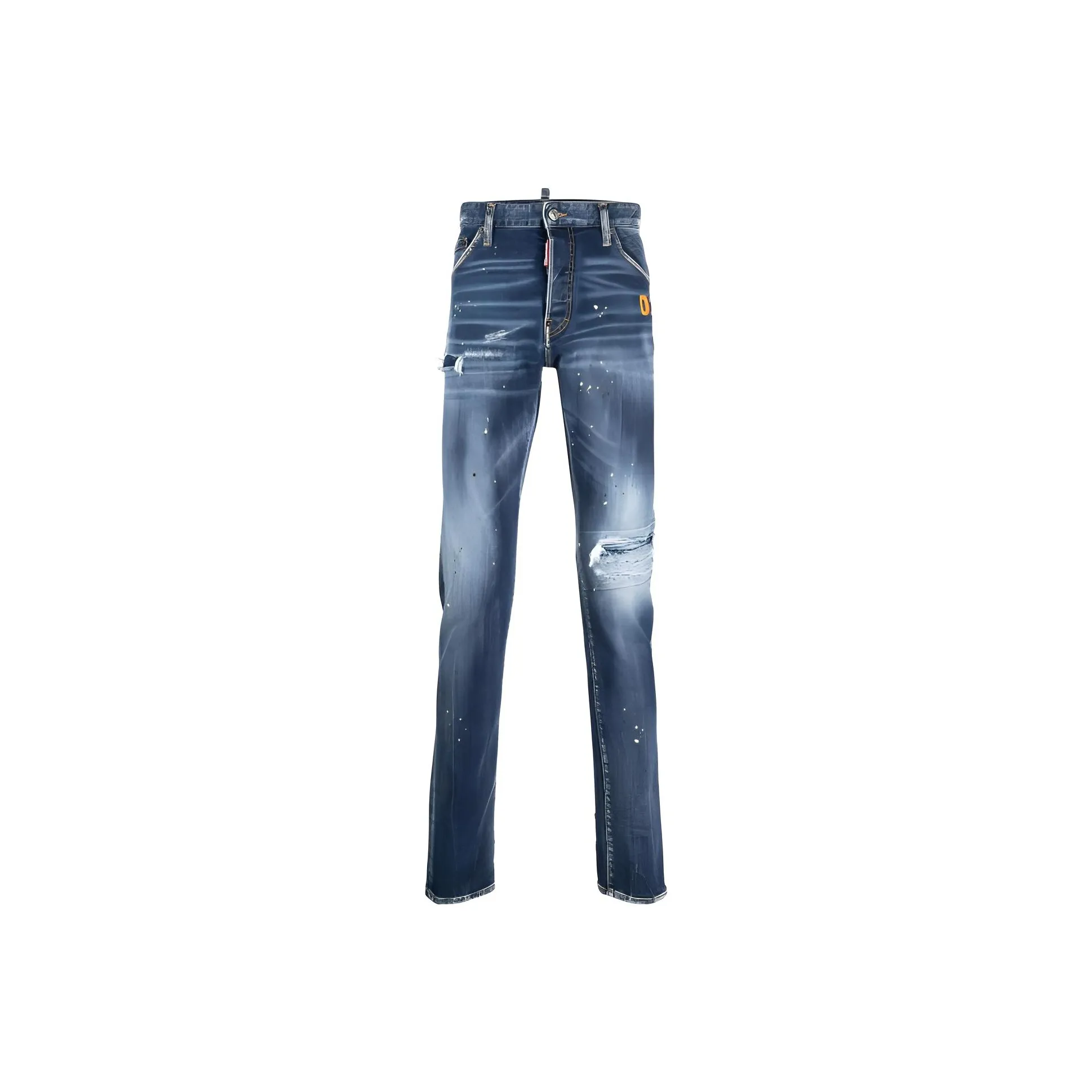 DSQUARED 2 Distressed Medium Hiking Jeans