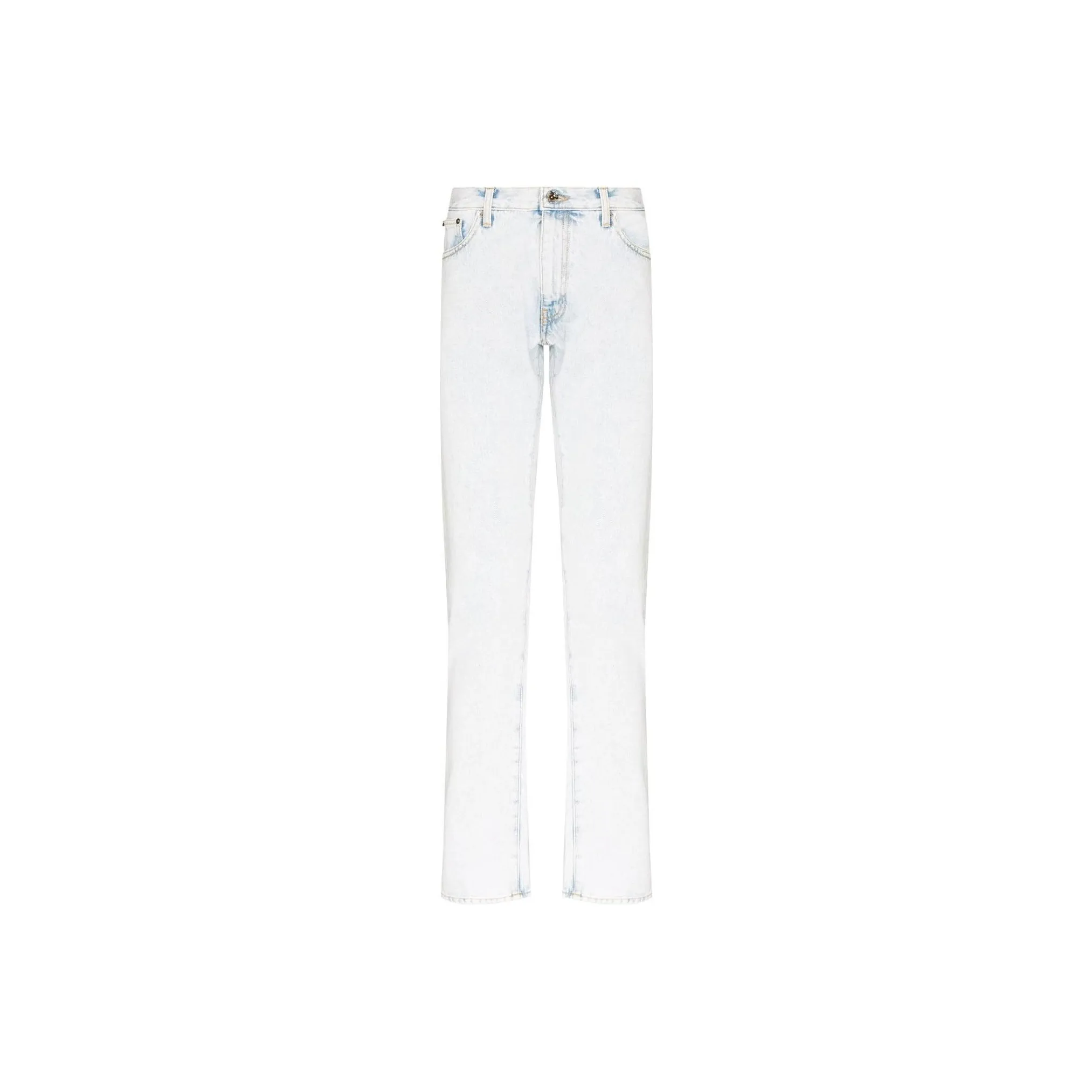 Off Белый FW22 Синий Мужские Джинсы