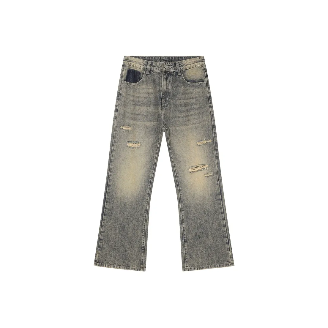 Voguo Relay Bootcut Ripped Jeans Unisex