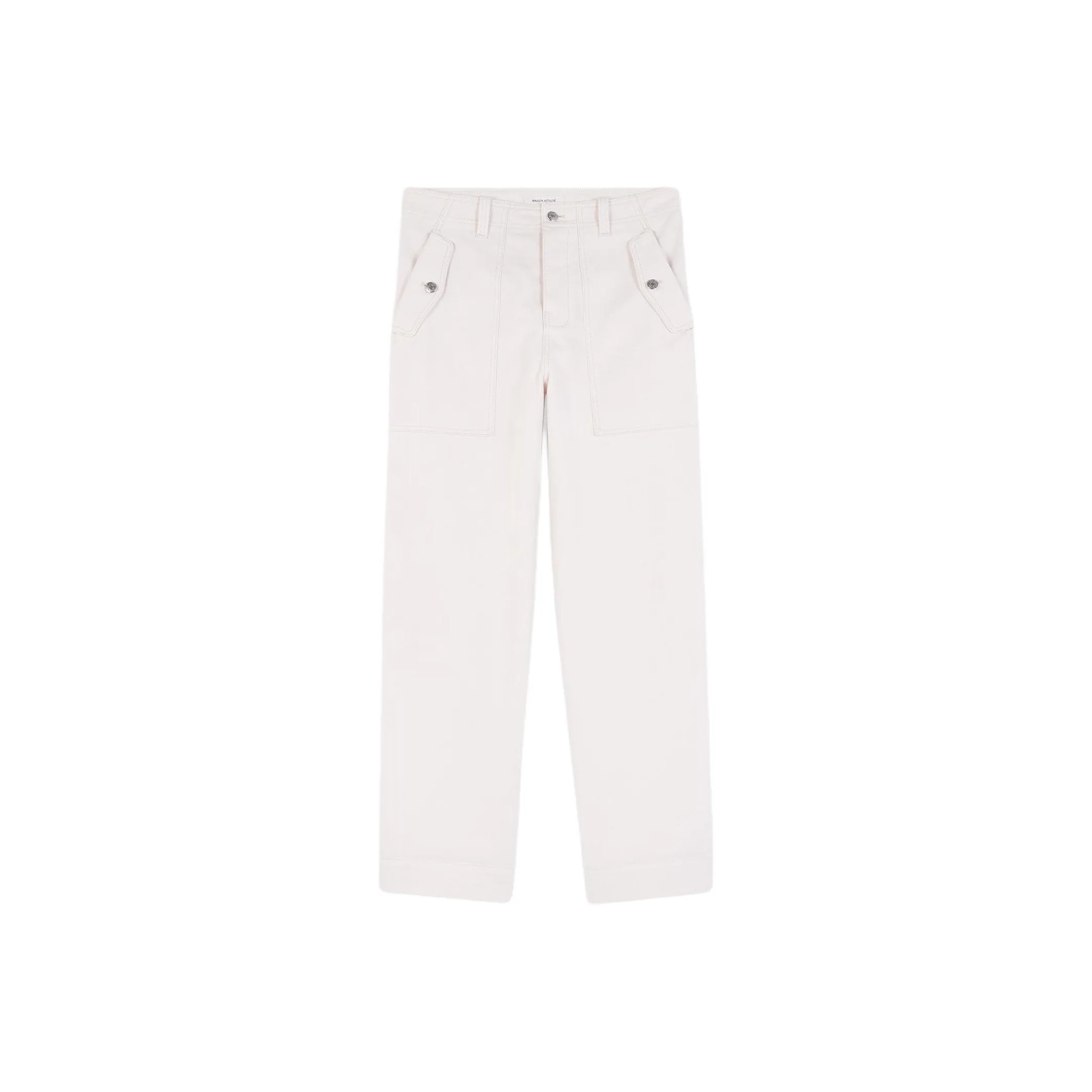 Maison Kitsuné Logo Patch Straight Leg Jeans