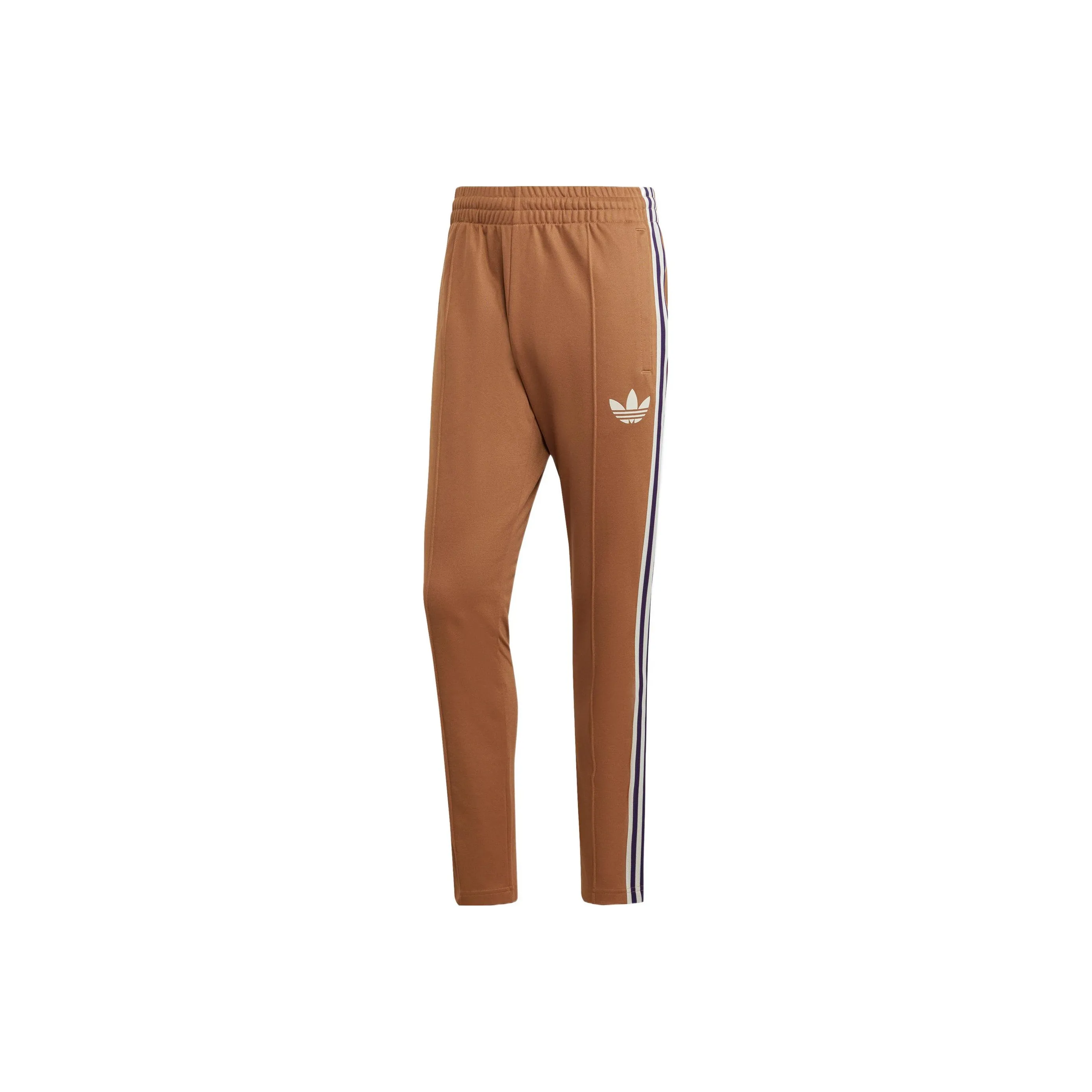 adidas originals Adicolor 70s Striped Track Bourget pants Brown