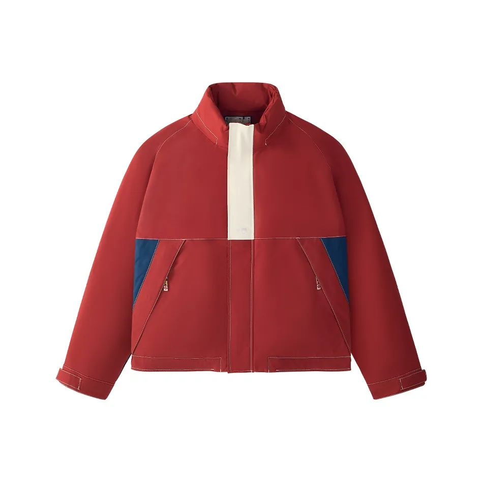 FILA FUSION Пуховик Мужской Бордовый с Молоком