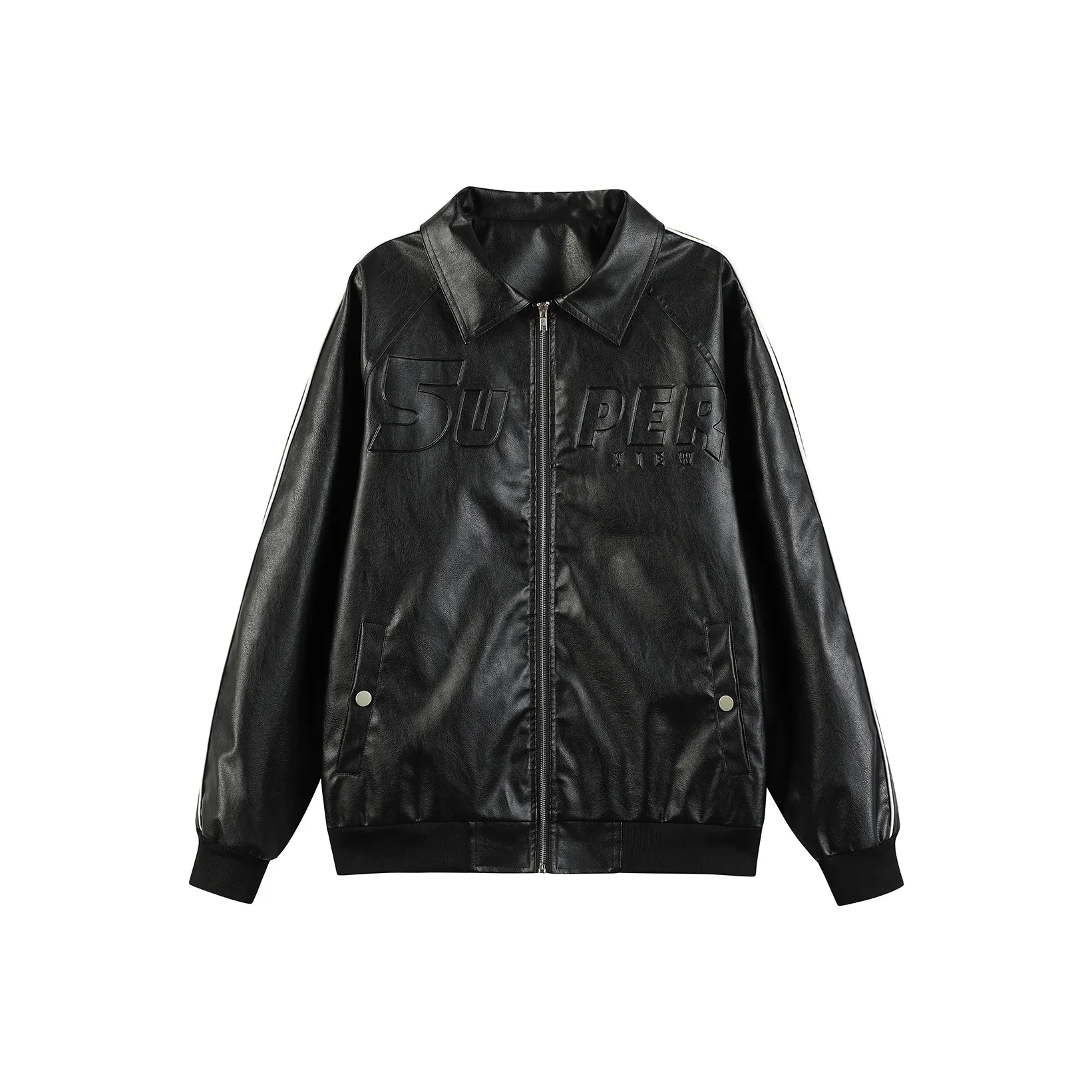 S.view Leather Jacket Unisex Black
