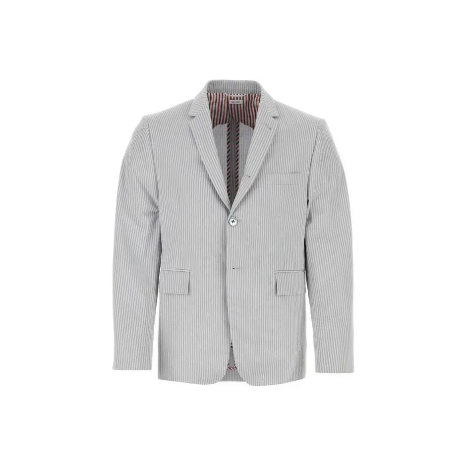 THOM BROWNE Striped Single Breasted Blazer