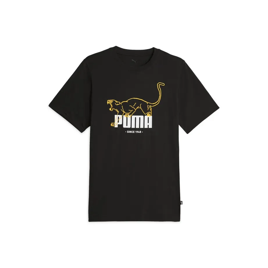 PUMA Basic GRAPHICS T-Shirt Мужской Черный 01