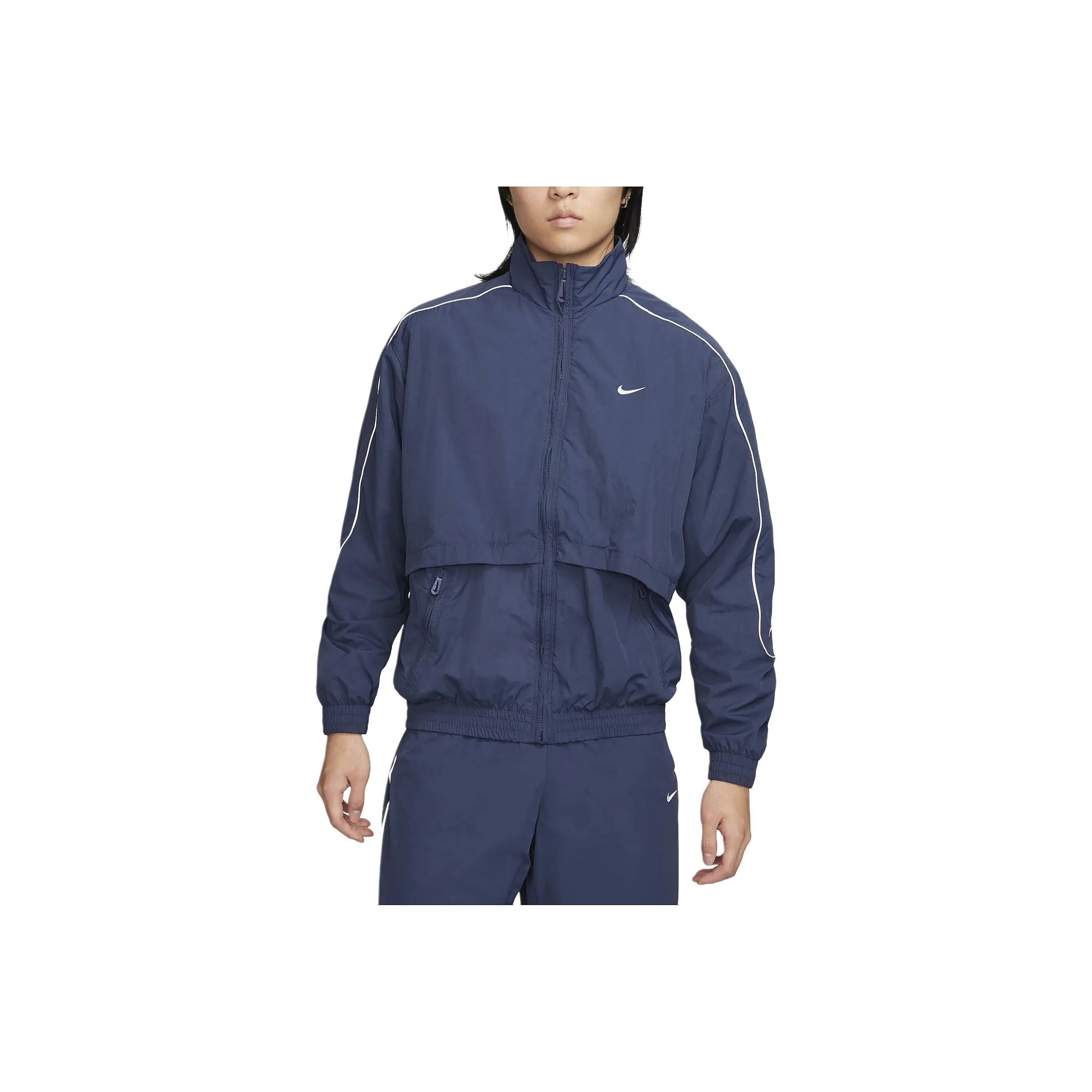 nike Sportswear Solo Swoosh Куртки и Пальто Мужской Грозовый Синий
