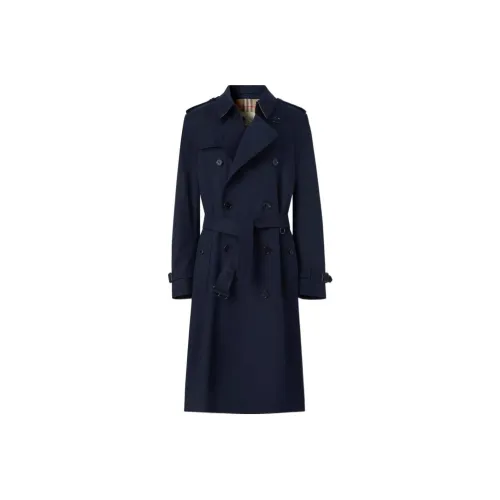 Burberry Темно-синий Мужской Тренч