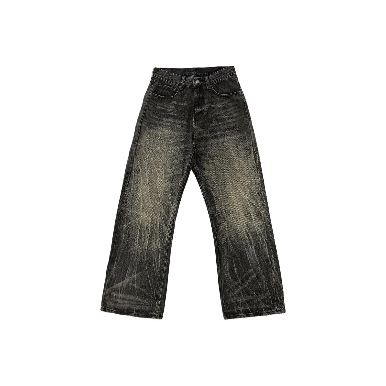 ONITSOP Уличный Hip Hop Cleanfit Джинсы Унисекс Черный