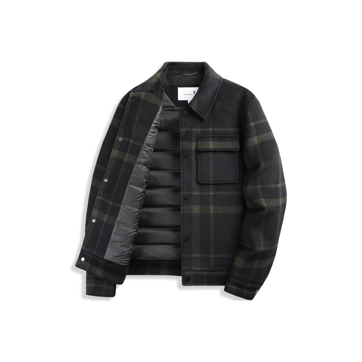 Dance with Wolves Пуховик Мужской Темно-зеленый