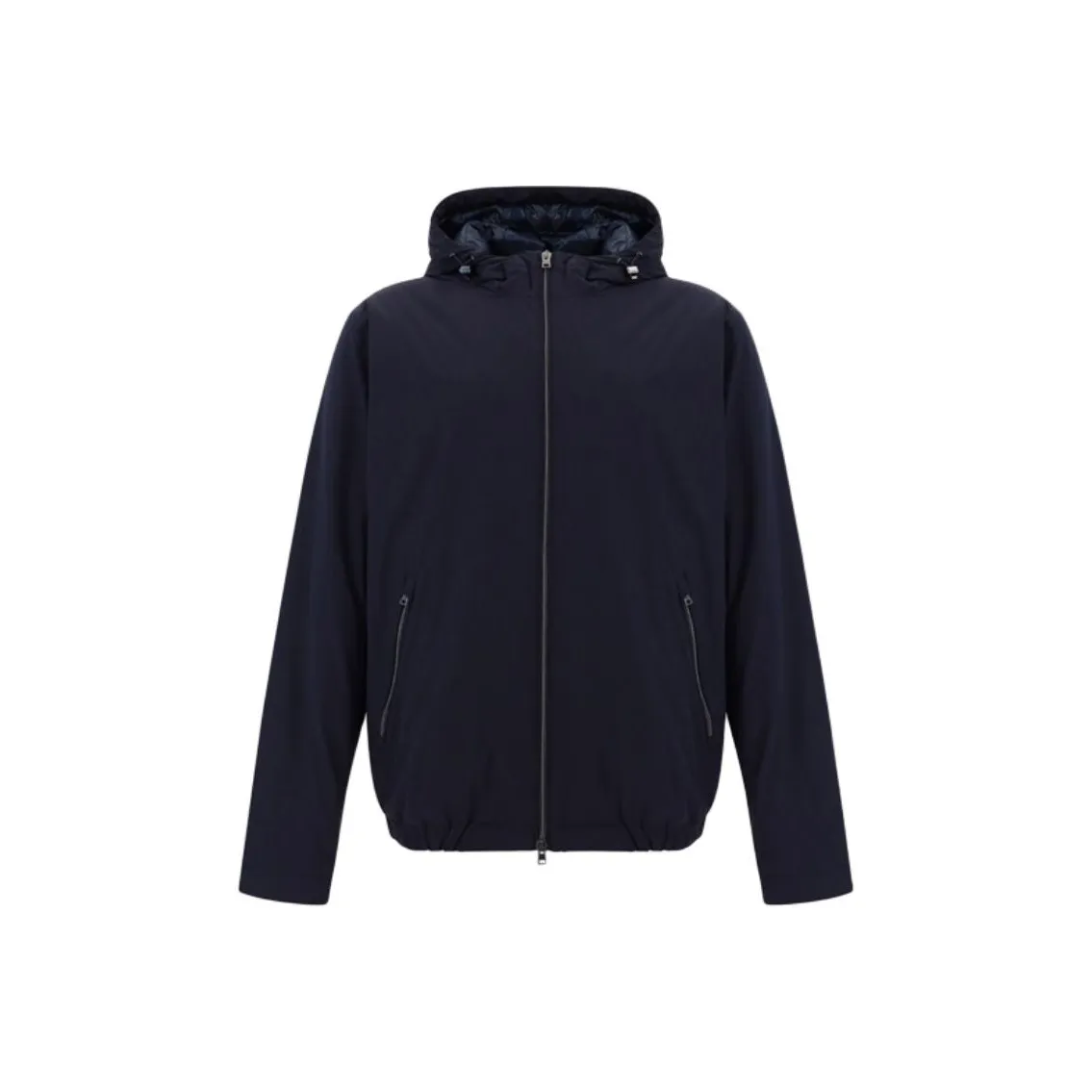 HERNO Mock Neck Hooded Jacket