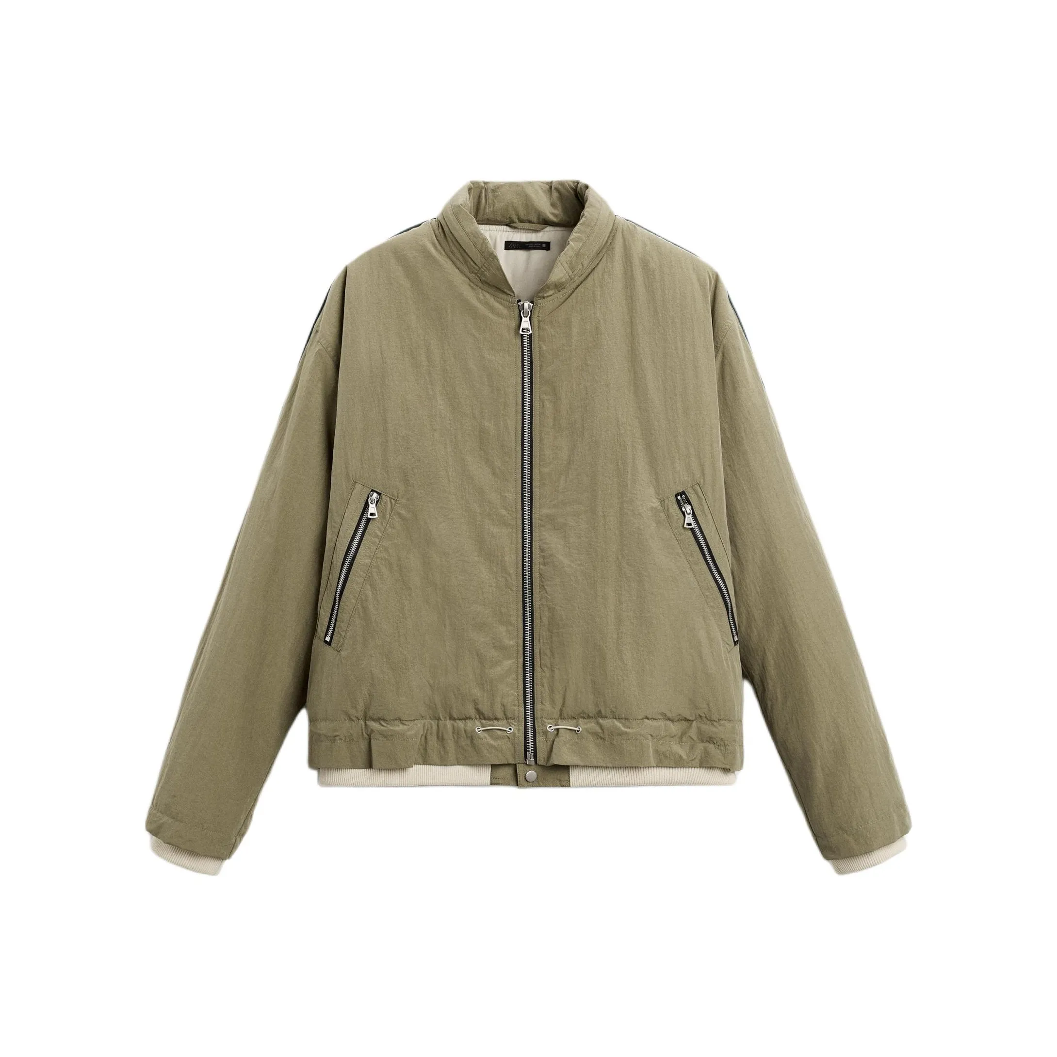 ZARA Новогодний Зеленый Мужской Куртки