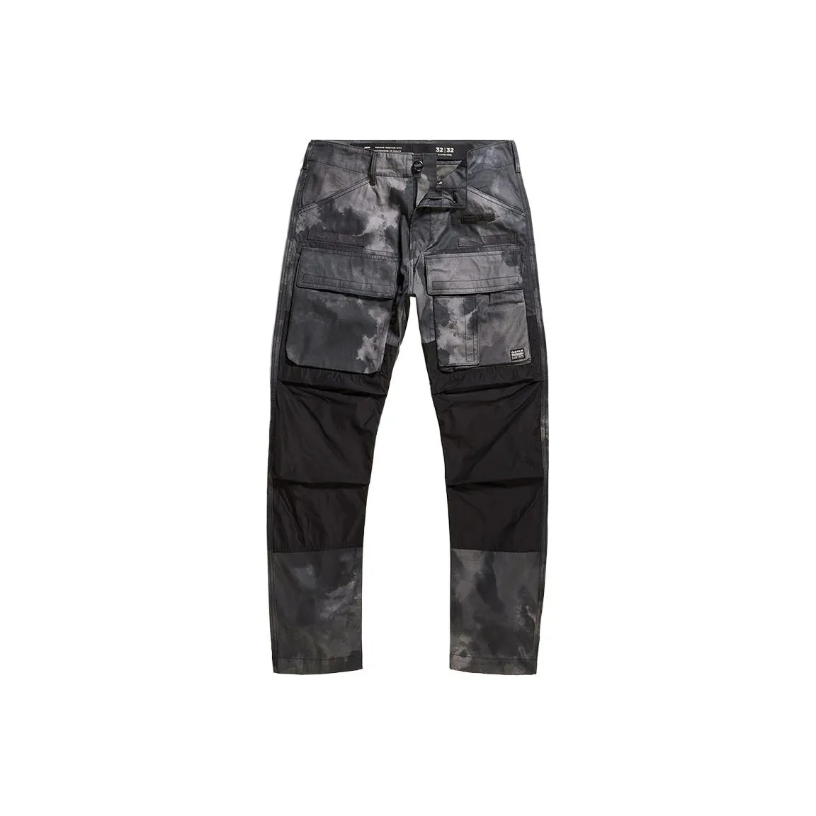G STAR RAW Cargo Pants Men's Black Blur Camouflage