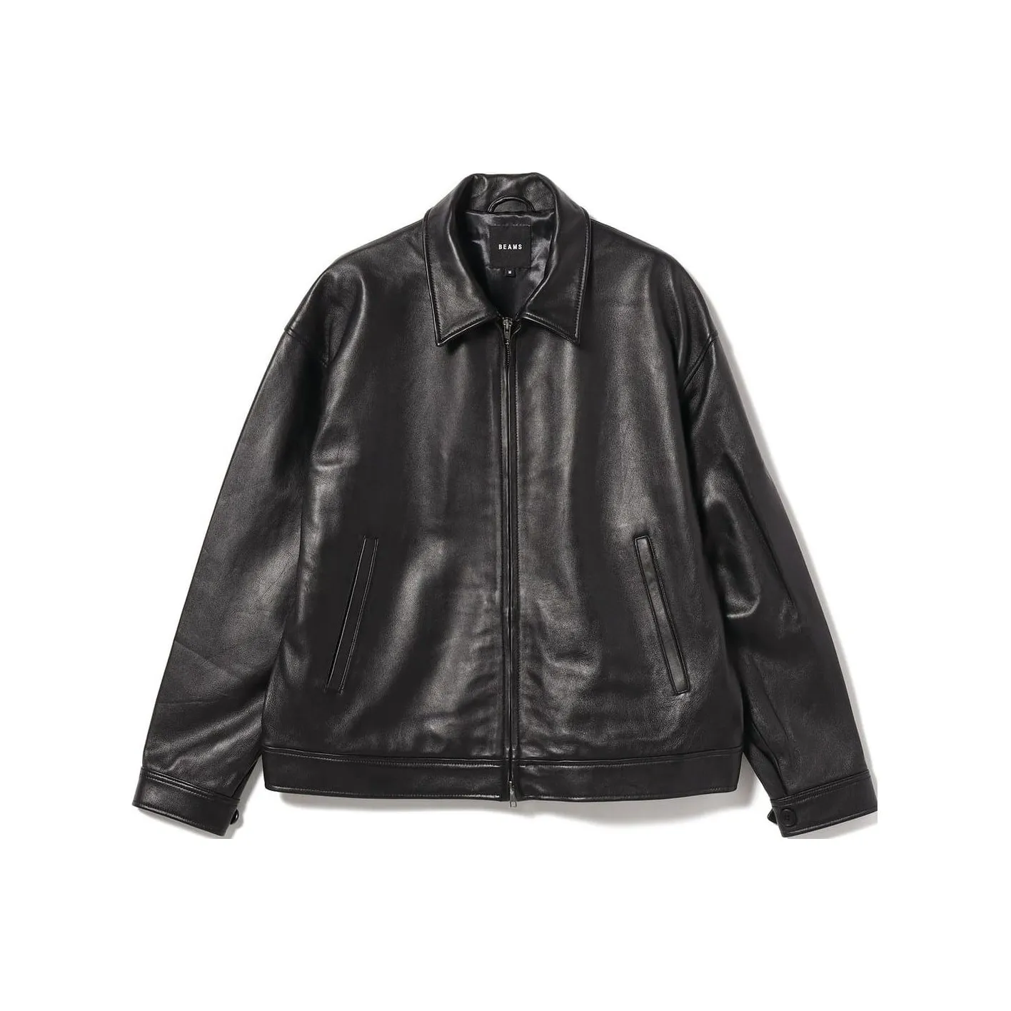 Beams Leather Jackets Unisex Black