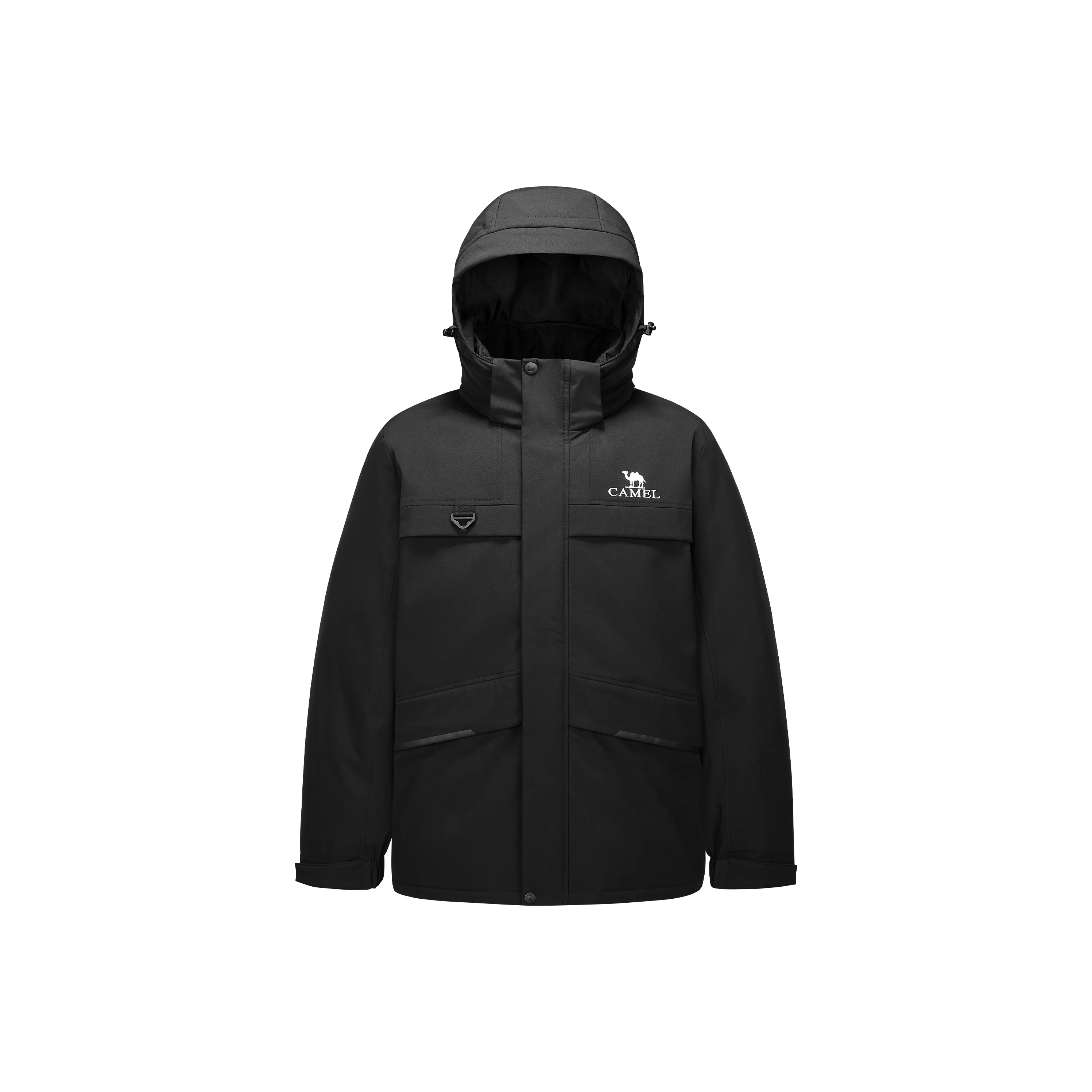 CAMEL Outdoor Multicolor Windproof Detachable Hooded Thermal Heat Water Repellent Parka Coat Down Jacket Unisex CAMEL Outdoor Многоцветный Ветрозащитный Съемный С капюшоном Термический Тепловой Водонепроницаемый Куртка Parka Пуховик Унисекс