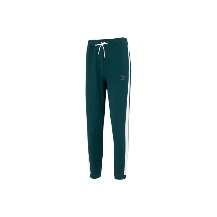 PUMA New Suit Knitted Sweatpants Unisex Ocean Green