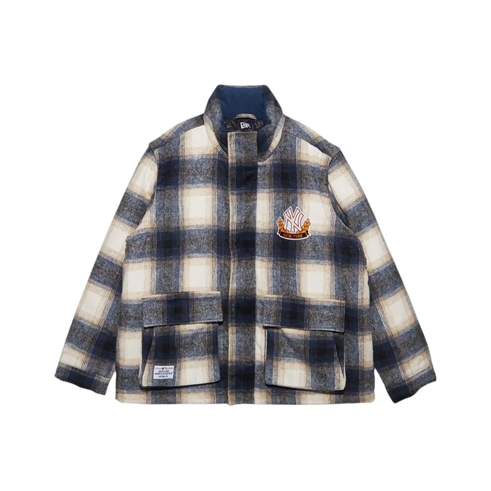 New Era Хлопковый пуховик Унисекс Синий